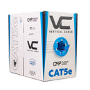 Vertical Cable 350-MHz Plenum 24AWG UTP FT6 Cat5e Cable - 304.8-meter (1000-ft) Pull Box -  Blue