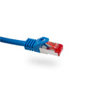 Vertical Cable CAT6A Mold-Injection Snagless Shielded Patch Cable - 0.9-meter (3-ft) - Blue