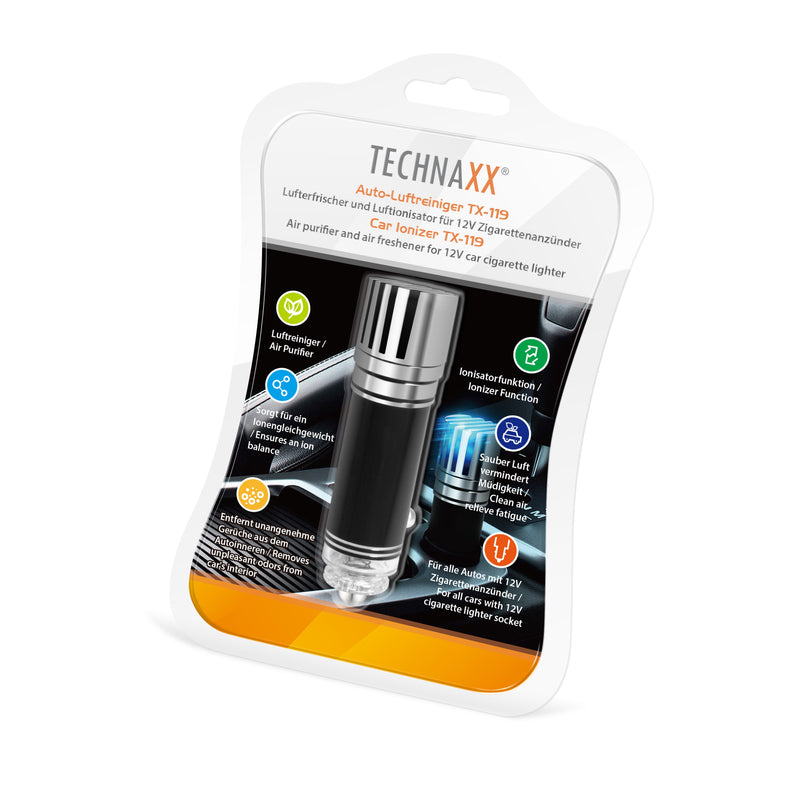 Technaxx TX-119 Car Ionizer - Black/Grey