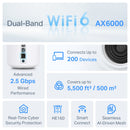 TP-Link Deco X80 AX6000 Dual-Band Mesh Wi-Fi 6 System - 2-pack - White