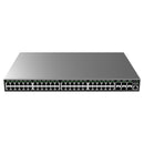 Grandstream Rackmountable Enterprise Layer 2+ 54-port Managed Network Switch with 48 x Gigabit Ethernet Ports and 6 x SFP+ Ports - Grey