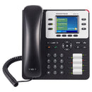 Grandstream GXP2130 Enterprise 3-Line IP Phone with Dual PoE Gigabit Ethernet Ports - Black