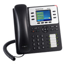 Grandstream GXP2130 Enterprise 3-Line IP Phone with Dual PoE Gigabit Ethernet Ports - Black