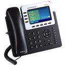 Grandstream GXP2140 Enterprise 4-Line IP Phone with Dual Gigabit PoE Ports - Black