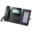 Grandstream GXP2170 Enterprise 12-Line IP Phone for High-Volume Users with Dual PoE Gigabit Ethernet Ports - Black