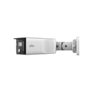 Uniview IPC2K24SE-ADF40KMC-WL-I0 4MP HD ColorHunter Wide Angle Dual 4.0-mm Fixed Lens Bullet Network Camera - White