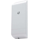 UISP airMAX NanoStation LocoM2 2.4-GHz 8-dBi 2x2 MIMO TDMA CPE - US Version - White