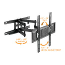 Prime Mounts Articulating Heavy Duty TV Wall Mount 37-in to 80-in - Black