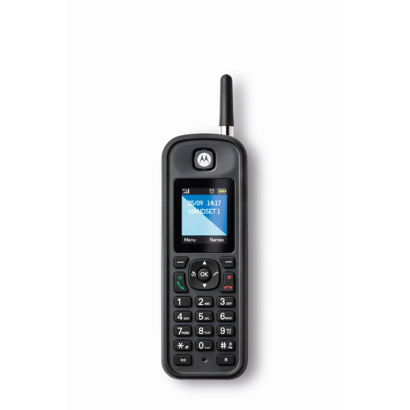 Motorola O2 Series Outdoor Cordless Telephone with Answering Machine - Single - Black