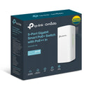 TP-Link Omada 5-Port Gigabit Smart Switch with 1-Port PoE++ In and 4-Port PoE+ Out - White