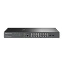 TP-Link Omada 16-Port 2.5G and 2-Port 10GE SFP+ L2+ Rackmountable Managed Switch with 8-Port PoE+ - Grey