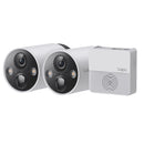 TP-Link Tapo 2K QHD Smart Wire-Free Security System with 2 Cameras and H200 Hub - White