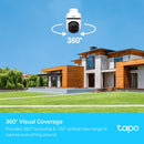 TP-Link Tapo 1080p Outdoor Pan/Tilt Security Wi-Fi Camera - White