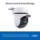 TP-Link Tapo 2K Full Colour Night Vision Pan/Tilt Security Wi-Fi Camera - White
