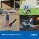 TP-Link Tapo 2K QHD Starlight Full Colour Night Vision Outdoor Pan/Tilt Security Wi-Fi Camera - White