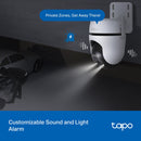 TP-Link Tapo 2K QHD Starlight Full Colour Night Vision Outdoor Pan/Tilt Security Wi-Fi Camera - White