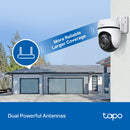 TP-Link Tapo 2K QHD Starlight Full Colour Night Vision Outdoor Pan/Tilt Security Wi-Fi Camera - White