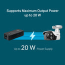 TP-Link Fast Ethernet PoE+ Extender - Black