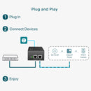 TP-Link PoE++ Injector Adapter - Black