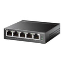 TP-Link 5-Port Gigabit Easy Smart Switch with 4-Port PoE+ - Grey