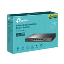 TP-Link 5-Port 2.5G Unmanaged Desktop Switch w/4 x PoE++ Ports - Grey