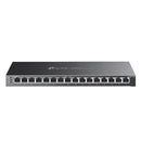 TP-Link JetStream 16-Port Gigabit Desktop Smart Switch with 8-Port PoE+ - Grey