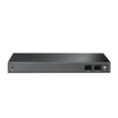 TP-Link JetStream 24-Port SFP L2+ Rackmountable Managed Switch with 4 x 10GE SFP+ Slots - Grey