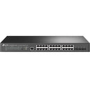 TP-Link JetStream 24-Port 2.5GBASE-T and 4-Port 10GE SFP+ L2+ Rackmountable Managed Switch with 16-Port PoE+ & 8-Port PoE++ - Grey