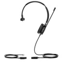 Yealink YHS36 Mono QD to RJ9 Wired Wideband Headset with Leather Ear Cushion for Yealink IP Phone - Black