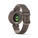 Garmin Lily Classic Leather Heart Rate Smartwatch and Fitness Tracker with Assistance Alerts - Bronze