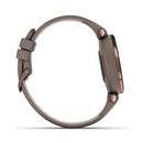 Garmin Lily Classic Leather Heart Rate Smartwatch and Fitness Tracker with Assistance Alerts - Bronze
