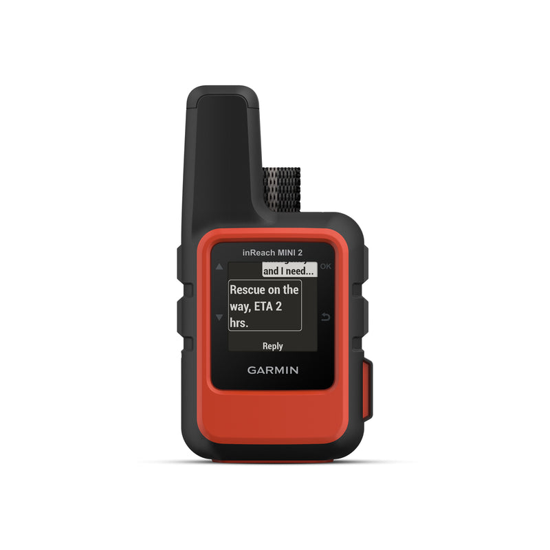 Garmin inReach Mini 2 Rugged Handheld Satellite GPS Tracker - Flame Red