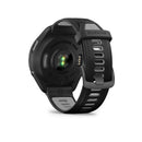 Garmin Forerunner® 965 GPS Smartwatch - Carbon Grey DLC Titanium Bezel with Black Case and Black/Powder Grey Silicone Band