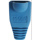 Vertical Cable RJ45/CAT5E/CAT6 Slip-On Boot - Blue - 10-pack