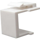 Vertical Cable Blank Keystone Insert - Single - White