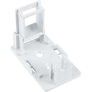 Vertical Cable 1-port Keystone Surface Mount Box with Adhesive Tape - White