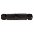 Vertical Cable Outdoor RJ45 Inline Coupler/Splice - Black