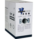 Vertical Cable Shielded UV Rated Direct Burial Dual Jacket Waterproof Cat5e 350-MHz 8-Conductor 4-Pair 24-gauge CMXT Solid Bare Copper - 304.8-meter (1000-ft) Pull Box - Black