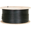 Vertical Cable Shielded Outdoor UV Rated Cat6 550-MHz 8-Conductor 4-Pair 23-gauge CMX Solid Bare Copper with Messenger - 304.8-meter (1000-ft) Spool - Black
