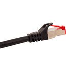 Vertical Cable CAT6A Mold-Injection Snagless Shielded Patch Cable - 3-meter (10-ft) - Black