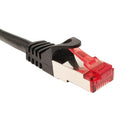 Vertical Cable CAT6A Mold-Injection Snagless Shielded Patch Cable - 3-meter (10-ft) - Black