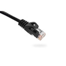 Vertical Cable CAT5E Patch Cable with Boot and Protector - 0.15-meter (0.5-ft) - Black