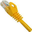 Vertical Cable Cat5e Ethernet Patch Cable with Boot and Protector - 30-meter (100-ft) -  Yellow