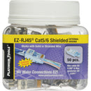 Platinum Tools EZ-RJ45 Shielded Cat5e/6 External Ground Connector - 50-Pack