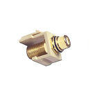 HomeWorx RCA Female to F-Female Keystone Insert Black Band - Ivory