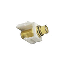 HomeWorx RCA Female to F-Female Keystone Insert Black Band - White