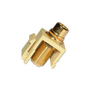 HomeWorx RCA Female to F-Female Keystone Insert Yellow Band - Almond