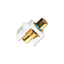 HomeWorx RCA to RCA Keystone Insert Blue Band - White