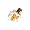 HomeWorx RCA to RCA Keystone Insert Green Band - White