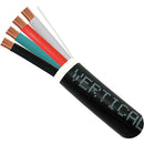 Vertical Cable 16AWG 4 Conductor Direct Burial Audio Cable - 152.4-meter (500-ft) - Black